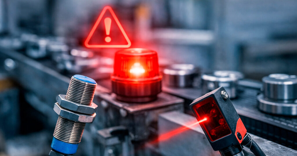 Erros na escolha de sensores industriais que causam falhas e paradas na produção