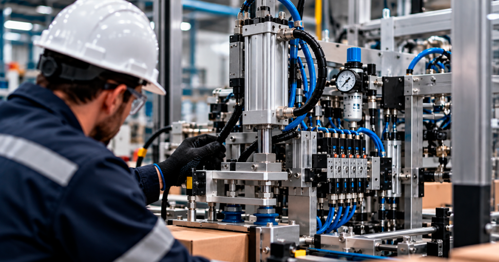 Falhas pneumáticas em máquinas industriais: Como o ar comprimido pode reduzir a performance da produção